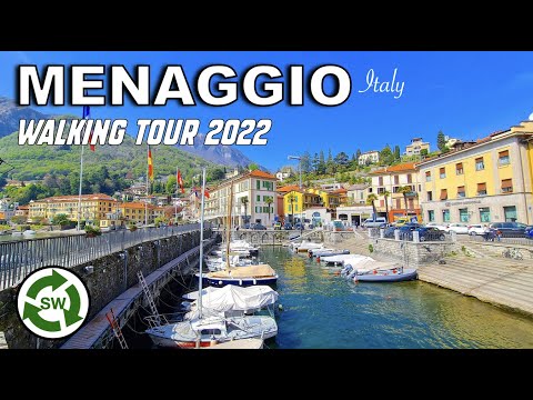 Menaggio, Italy - Walking Tour to The most visited towns on the shores of Lake Como (4K UHD)