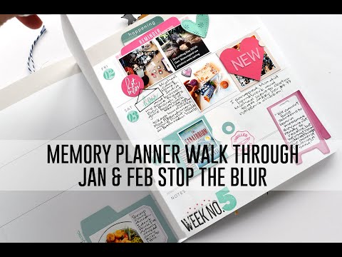 Memory Planner Walk Through  - January and February 2024 Stop The Blur Memory Planner Walk Through