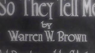 So They Tell Me - 1919
