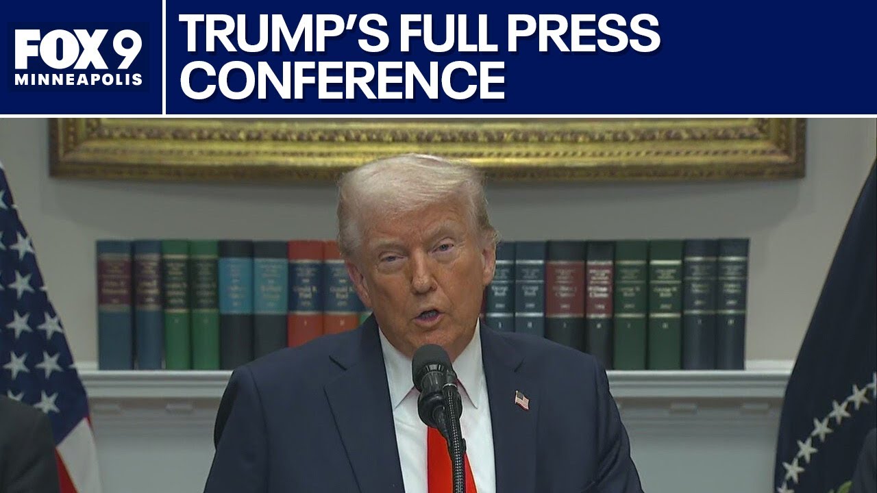 President Trump answers questions on Ukraine-Russia, tariffs