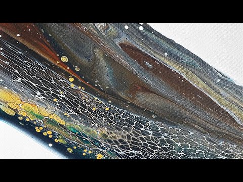 Beautiful Browns~Flip, Drag & Swipe~Acrylic Paint Pouring~Fluid Art~185