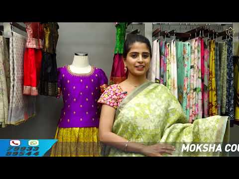 Designer Blouse and Saree Collection || Moksha Couture