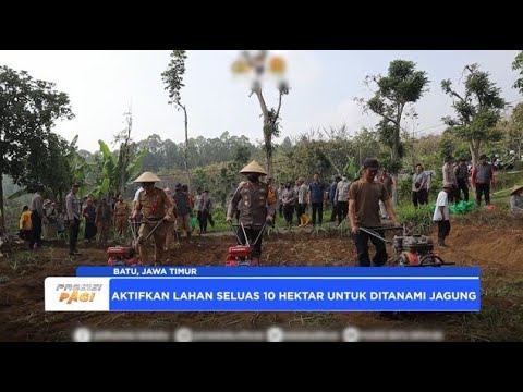 DUKUNG KETAHANAN PANGAN, POLRES BATU &amp; DINAS PERTANIAN AKTIFKAN LAHAN TIDUR