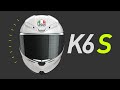AGV Adult K6 S Carbon Fiber Solid Helmet Full Face | XS L XL 2XL | White Black Gray