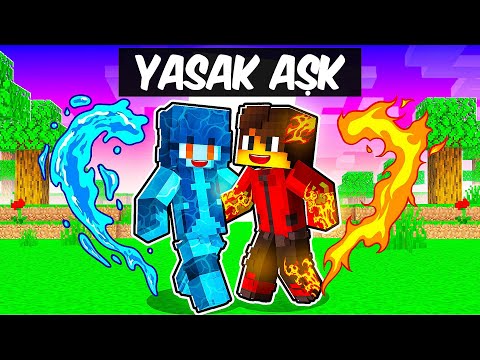ATEŞ Elementi Ahmet ve SU Elementi GÖKÇE'nin YASAK Aşkı - Minecraft