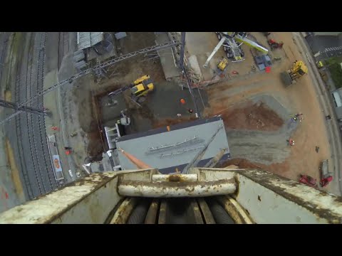 Travaux en gare de Redon en Timelapse