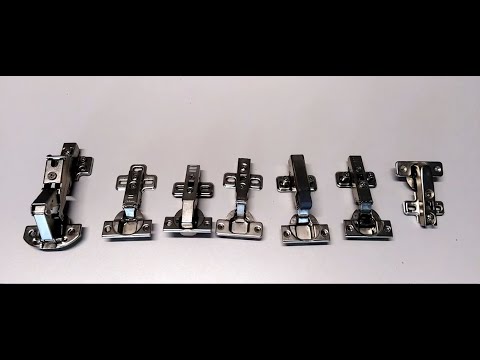 Furniture hinges, types, correct installation, description of operation.