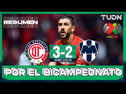 Resumen y goles - Toluca 3(3)(3)2 Monterrey | Liga MX - Semifinales Apertura 2025 | TUDN