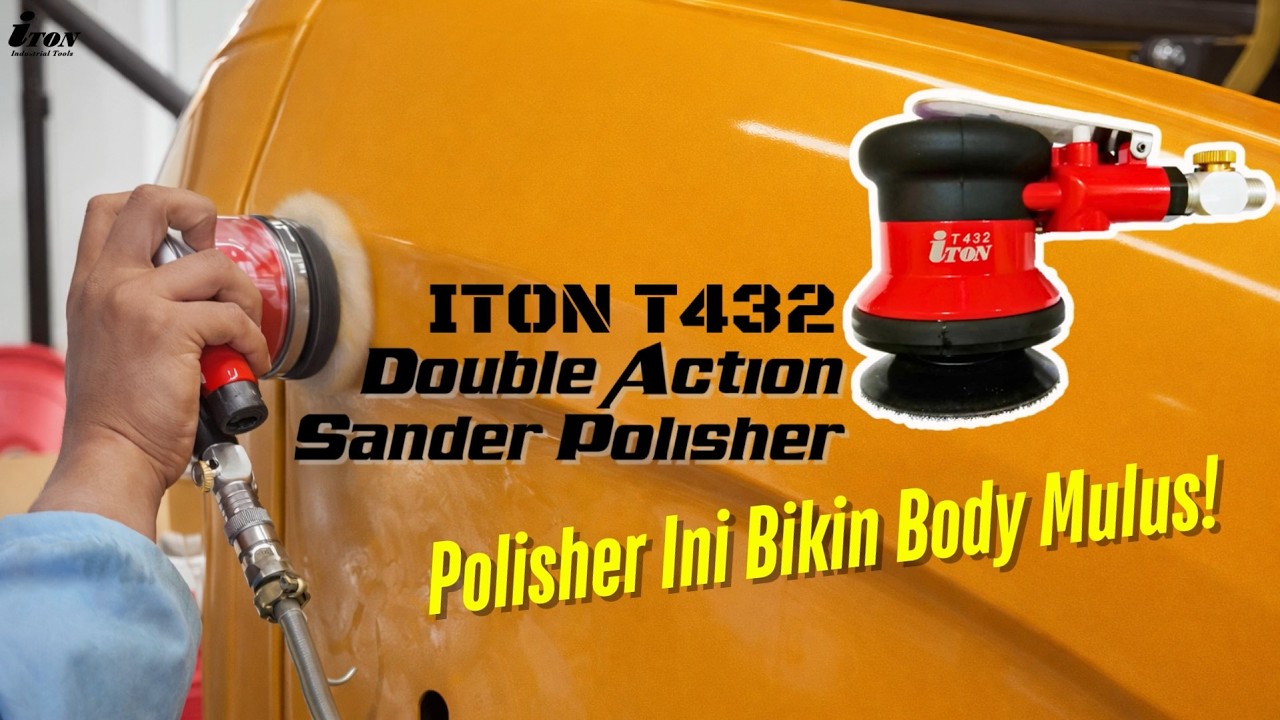 Hasil Polesnya Halus Banget! Double Action Sander Polisher T432