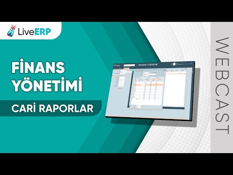 WEBCAST | Sentez LiveERP - FİNANS YÖNETİMİ (Cari Hesap Raporları)