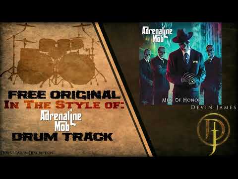 Adrenaline Mob Styled Free Original Drum Track - 90 BPM (FREE DOWNLOAD)