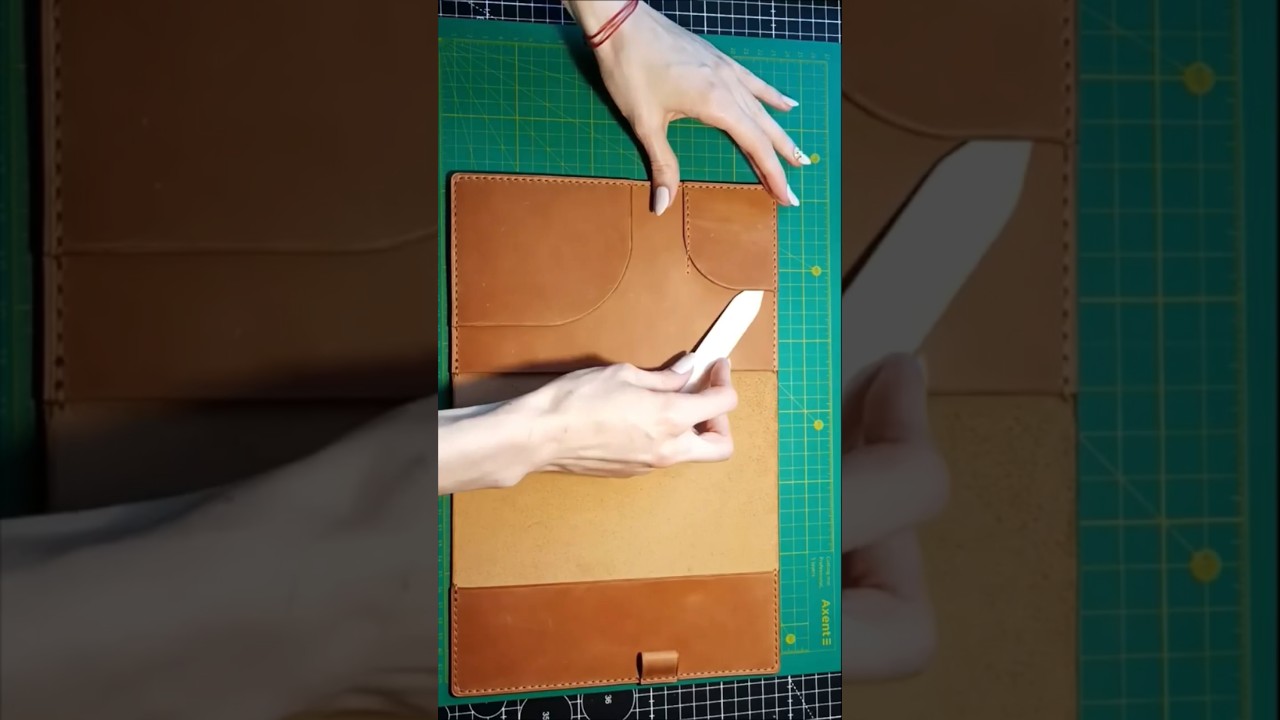 #DIY Leather #notebookcover A5 PDF #pattern (Tutorial) #pdf #pdfpattern #stovbetska #leatherpattern