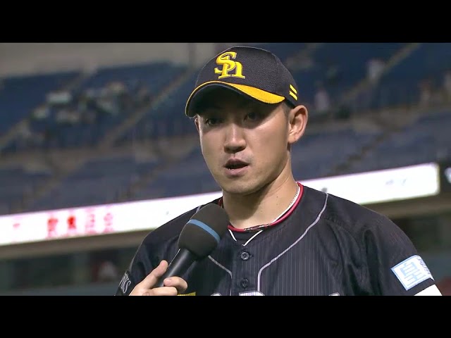 ホークス・内川聖一選手ヒーローインタビュー 6月28日 千葉ロッテマリーンズ 対 福岡ソフトバンクホークス