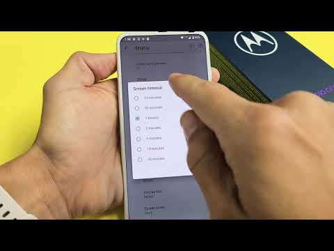 How to Change Screen Timeout Time on Motorola One Fusion before Locks/Sleeps
