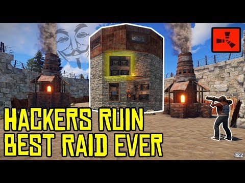 Hackers Ruin Our BEST RUST ROCKET RAID EVER!! - RUST
