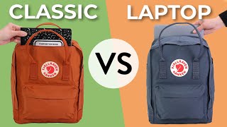 Kanken Classic vs Kanken Laptop Backpack (13 15 17)