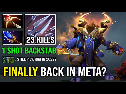 Is RIKI Finally Back in 7.32? | WTF 1 Shot Backstab Insane Multiplier with 23Kills Godlike Dota 2