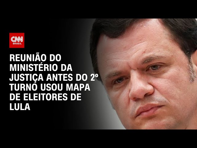 Reunião do Ministério da Justiça antes do 2º turno usou mapa de eleitores de Lula | CNN NOVO DIA
