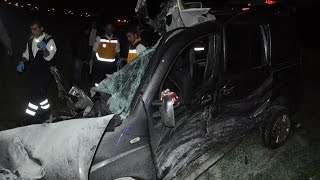 preview picture of video 'Adıyaman'da zincirleme trafik kazası 1 ölü, 7 yaralı'