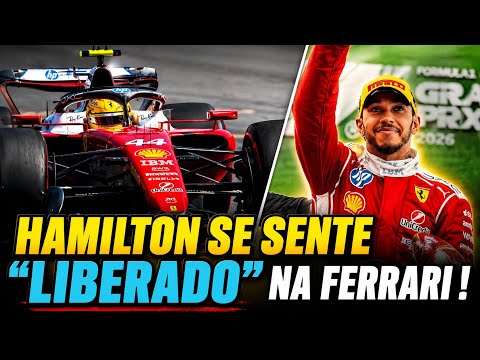 HAMILTON SE SENTE “LIBERADO” NA FERRARI! PILOTO EXPLICA POR QUE ESTÁ CONFORTÁVEL EM 2026