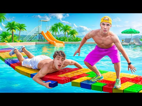 IF YOU MANAGE TO CROSS THE POOL, YOU WIN $1000 !!