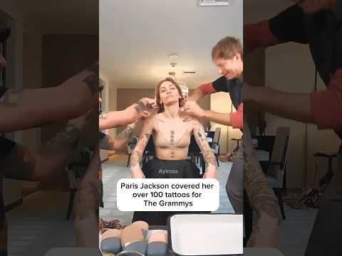 Paris Jackson covered her tattoos for the Grammys 😍😍😍#parisjackson#fashion #fashionstyle#grammys