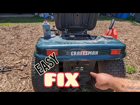 2 (EASY, FAST) fixes for a riding lawnmower NOT MOVING