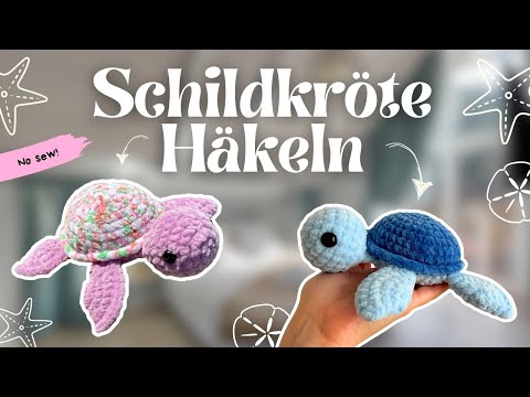 Meeresschildkröte Häkeltutorial OHNE ANNÄHEN | English Subtitles