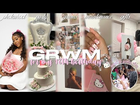 GRWM For My 16th Birthday + Vlog | Lashes, Nails, Hair, Party, Etc