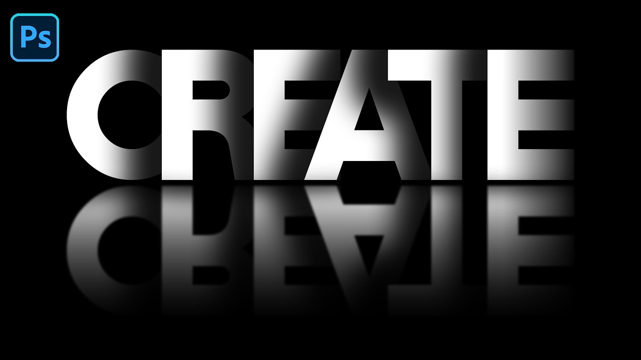 Shadow Text Effect in Photoshop for Beginners | Photoshop Text Effects Tutorial