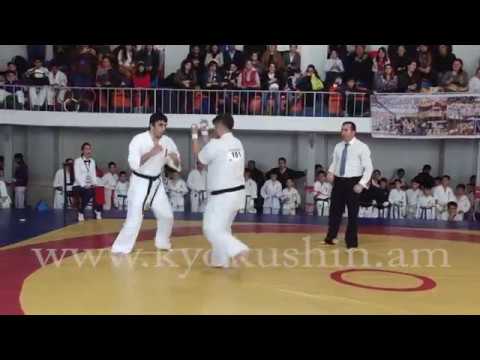 Artsrun Misakyan. Kyokushin Karate Armenian Open Championship (1/4, 80kg+) 08.11.2015