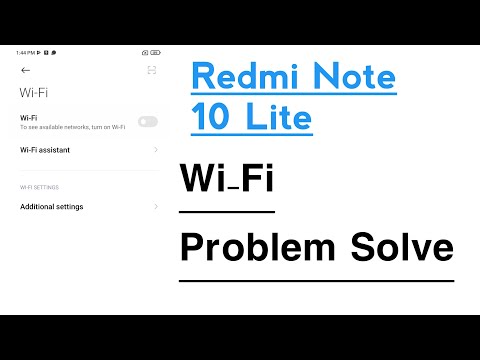 Redmi Note 10 Lite Wi Fi Not Working Problem Solve