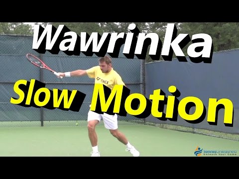 Stan Wawrinka Slow Motion Forehand & Backhand (Cincinnati 2014)