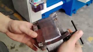 Grinding and polishing equipment for metal knives and scissors