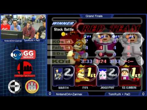 GG Bergen FredagsSmash II - Melee Teams - TomRuiN + PaD vs TomRuiN + PaD - Grand Finals