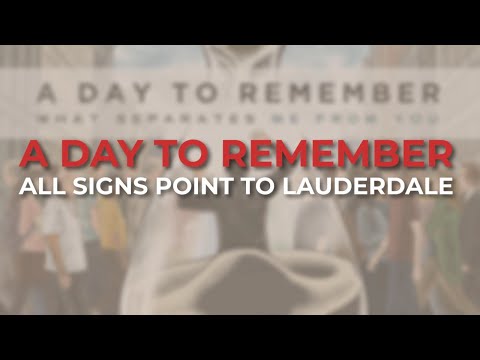 A Day To Remember - All Signs Point To Lauderdale Guitar pro tab