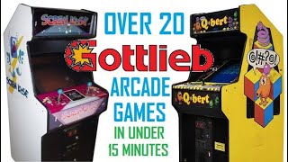 Over 20 Gottlieb Arcade Games In Under 15 Minutes