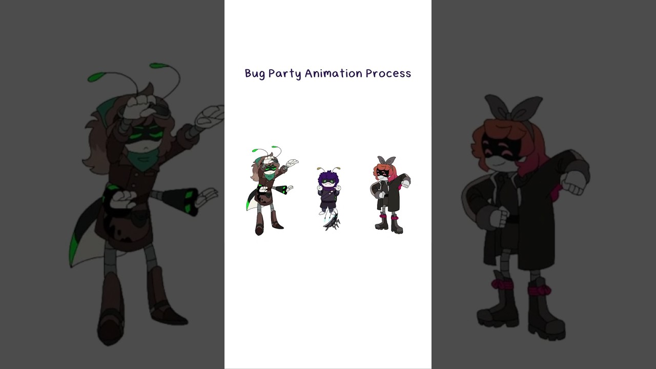 Bug Party Animation Process #artfight2025