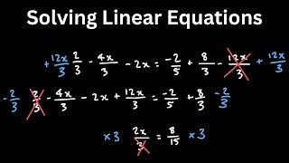Solving Linear Equations (including examples) | Sir Explains