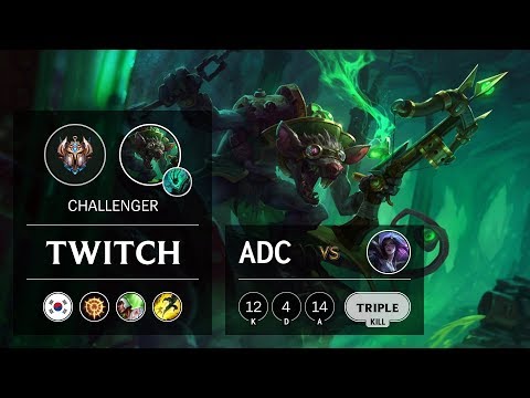 Twitch ADC vs Kai'Sa - KR Challenger Patch 9.9