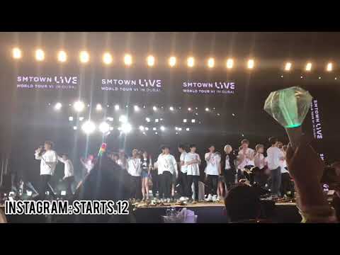 #180406 SMTOWN Dubai Ending  “EXO , Henry & Amber , Super Junior , NCT , SHINee , Red Velvet ....”
