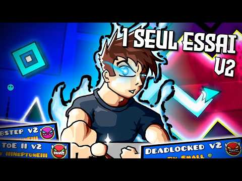 un SEUL essai pour TOUS les NIVEAUX de GEOMETRY DASH (V2)