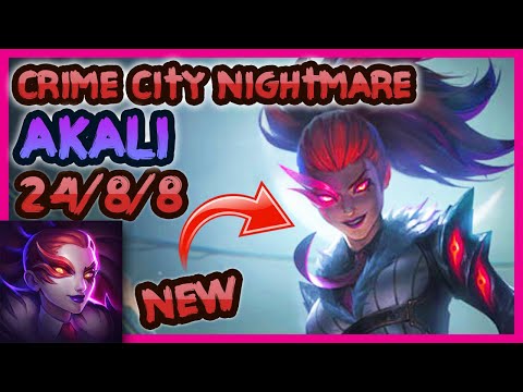 👁️⛓ CRIME CITY NIGHTMARE AKALI MUGS YOU (and you thank her) | PBE Skin Showcase | Erick Dota