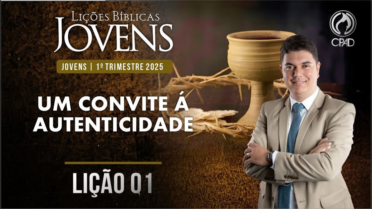 EBD Lição 01 jovens 1º Trimestre de 2025 Subsídios Escola Bíblica Dominical Murilo Alencar