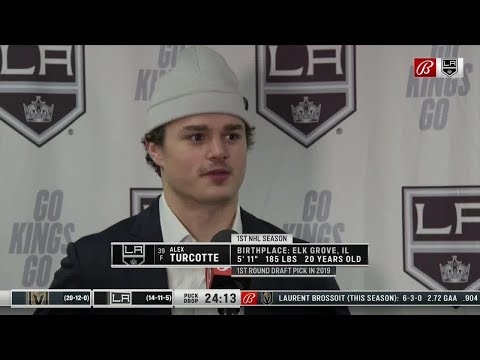 Alex Turcotte Pregame Interview