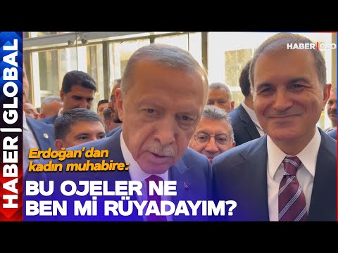 Erdoğan Kadın Muhabirin Tırnaklarını Görünce Şaştı Kaldı: Bu Ojeler Ne? Ben mi Rüyadayım?