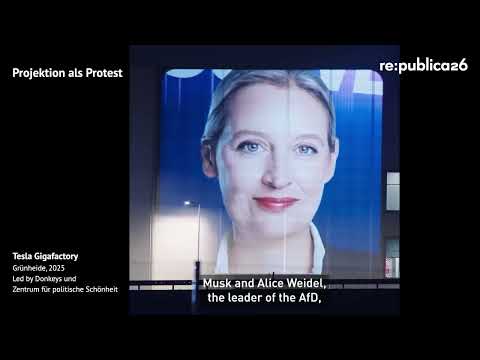 Video Thumbnail: re:publica 26: Hoffnung bei Nacht: Leuchtende Graffiti an Fassaden und in der Luft