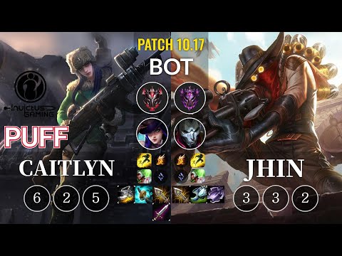 IG Puff Caitlyn vs Jhin Bot - KR Patch 10.17