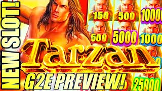 ★NEW SLOT!★ TARZAN VS. WILD (G2E 2023 DEMO) Slot Machine (ARISTOCRAT GAMING)