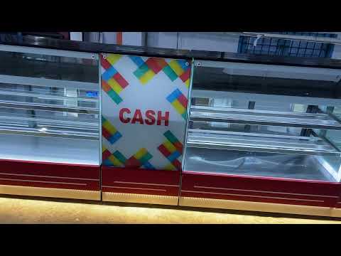 Glass Cake Display Counter